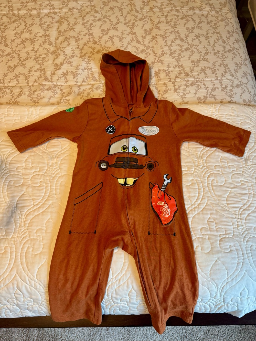 Tow Mater Hooded One-Piece Romper